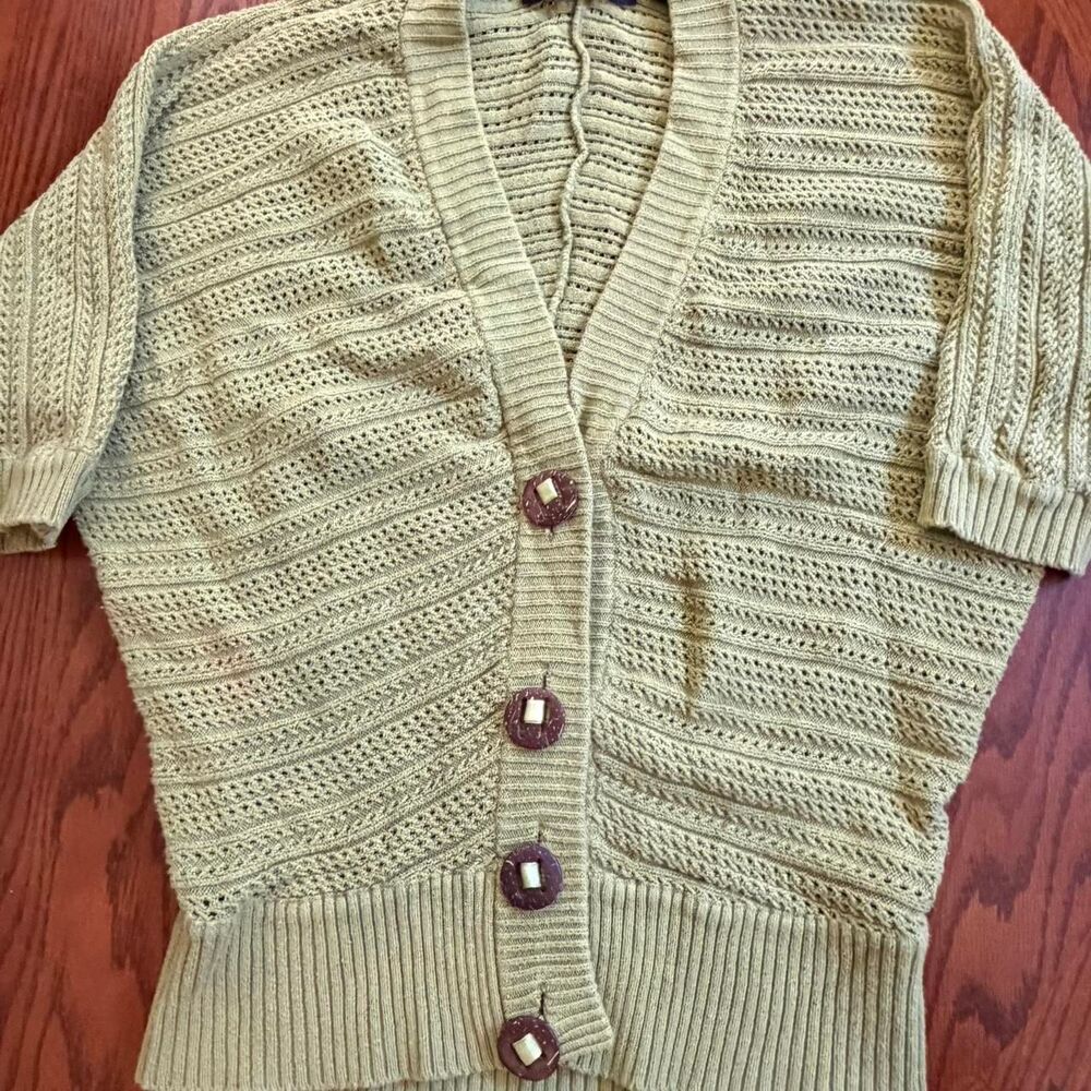 Michelle Nicole Olive Green Batwing Cocoon Cardigan